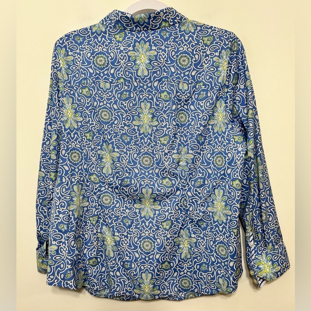 Talbots Plus Petite Non Iron Scrollwork Medallion… - image 7